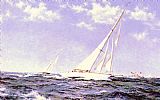 Cup Canvas Paintings - The Americas Cup Race